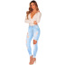 Spring/Summer New Stretch Ripped Jeans nihaostyle clothing wholesale NSWL68439
