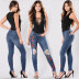 fashion hole embroidered high-elastic denim women s trousers nihaostyle clothing wholesale NSWL68441