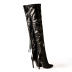 pointed high-heeled zipper fringed stovepipe boots wholesale women s clothing Nihaostyles NSSO68498