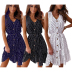 fashion V-neck polka dot waist sleeveless dress wholesale clothing vendor Nihaostyles NSXIA68739