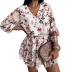 loose v-neck printed bohemian dress wholesale clothing vendor Nihaostyles NSXIA68738