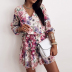 loose v-neck printed bohemian dress wholesale clothing vendor Nihaostyles NSXIA68738