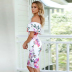 Fashion One-shoulder Printed Slim High Waist Dress wholesale clothing vendor Nihaostyles NSXIA68773