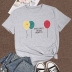 Balloon English print casual short-sleeved T-shirt wholesale clothing vendor Nihaostyles NSYAY68753