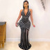 Sexy Deep V Backless Prom Dress NSXYZ68531