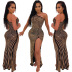 Sexy Mesh One-Shoulder Split Prom Dress NSXYZ68569