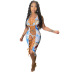 new angel print sexy three-piece split swimsuit wholesale clothing vendor Nihaostyles NSYNS68615