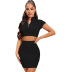elastic pit strip temperament skirt two-piece set wholesale clothing vendor Nihaostyles NSYNS68616
