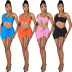 one-shoulder drawstring sexy skirt two-piece set wholesale clothing vendor Nihaostyles NSYNS68620