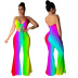 summer sexy stretch tie-dye jumpsuit nihaostyle clothing wholesale NSMYF68699