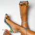 color matching strappy stiletto nihaostyle clothing wholesale NSSO68815