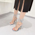 color matching strappy stiletto nihaostyle clothing wholesale NSSO68815