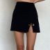 fashion solid color sexy split pin short skirt wholesale clothing vendor Nihaostyles NSHLJ68823