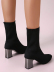 Chunky heel pointed short boots wholesale clothing vendor Nihaostyles NSYUS68972