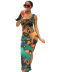 sling positioning printing sexy long dress wholesale clothing vendor Nihaostyles NSYC68976