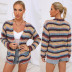 mixed color striped sweater nihaostyle clothing wholesale NSOY68982