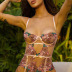 Fashion Lace Mesh Embroidered Floral One-piece lingerie wholesale clothing vendor Nihaostyles NSWY69085