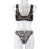 slim mesh embroidery thin underwear split set wholesale clothing vendor Nihaostyles NSWY69100