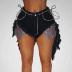 sexy black denim shorts nihaostyle clothing wholesale NSTH69106