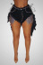sexy black denim shorts nihaostyle clothing wholesale NSTH69106