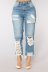nuevos jeans rotos grandes para mujer nihaostyle ropa al por mayor NSTH69120