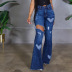 new ripped flared pants nihaostyle clothing wholesale NSTH69130