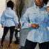 new loose waist mid-length women s denim jacket nihaostyle clothing wholesale NSTH69158