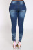 new low-waist slim stretch jeans nihaostyle clothing wholesale NSTH69159