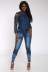 new low-waist slim stretch jeans nihaostyle clothing wholesale NSTH69159