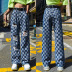 summer women s high-waisted loose straight-leg pants nihaostyle clothing wholesale NSJR69185