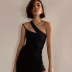 summer new style oblique shoulder dress nihaostyle clothing wholesale NSYLF69205