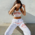 New Lace-up Sports Casual Pants nihaostyle clothing wholesale NSFLY69211