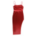 summer fashion slim slit mid-length skirt nihaostyle clothing wholesale NSFLY69256