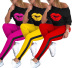 women s lip printing sports set nihaostyle clothing wholesale NSALI69284
