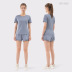 New summer sports short-sleeved running set nihaostyle clothing wholesale NSDS69420
