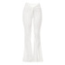 Solid Color Low-Waist Pleated Lace-Up Hip-Type Wide-Leg Pants NSSWF69483