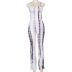 Sling Sleeveless Hollow Open Back Printed Jumpsuit NSSWF69485