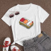 Onigiri printed casual short-sleeved T-shirt nihaostyle clothing wholesale NSYAY70009