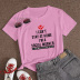 Letter printing casual short-sleeved T-shirt women nihaostyle clothing wholesale NSYAY70007