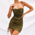 Folded Halter Short Dress wholesale clothing vendor Nihaostyles NSHT69667
