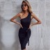 solid color one-shoulder sling dress wholesale clothing vendor Nihaostyles NSDMB69677