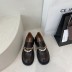 thick-soled round toe small leather shoes nihaostyle clothing wholesale NSHU69730