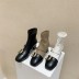 new short boots thick heel stretch square toe Martin boots nihaostyle clothing wholesale NSHU69765