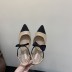 new fashion bow pointed Mary Jane shoes nihaostyle clothing wholesale NSHU69790