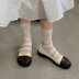 round toe flat small leather shoes nihaostyle clothing wholesale NSHU69791