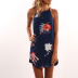 Summer new sexy print suspender irregular dress nihaostyle clothing wholesale NSYID69993