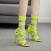 Cross Strap Fluorescent Color Sexy Sandals NSSO69836