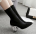 crystal high heel pointed toe boots wholesale clothing vendor Nihaostyles NSSO69843
