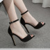 Solid Color Stiletto Sandals NSSO69860