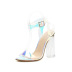crystal heel phantom color thick high-heeled sandals wholesale clothing vendor Nihaostyles NSSO69874
